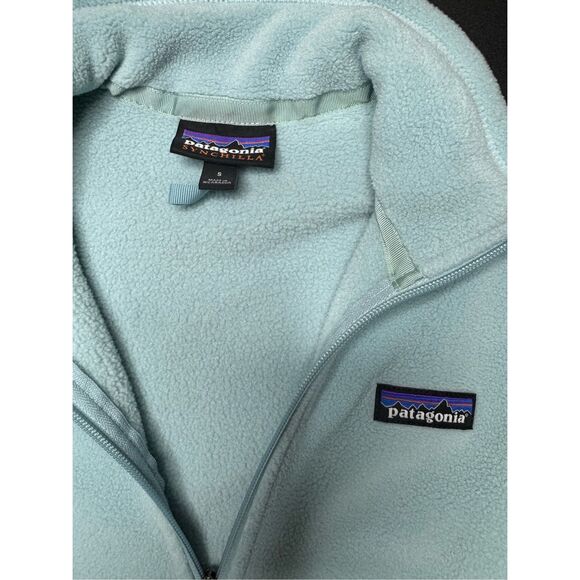 Patagonia Synchilla Fleece 1/4 Zip Pullover Women’s S Light Blue Outdoors Zip Up - Picture 8 of 9